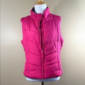 Aeropostale Pink Quilted Puffer Vest